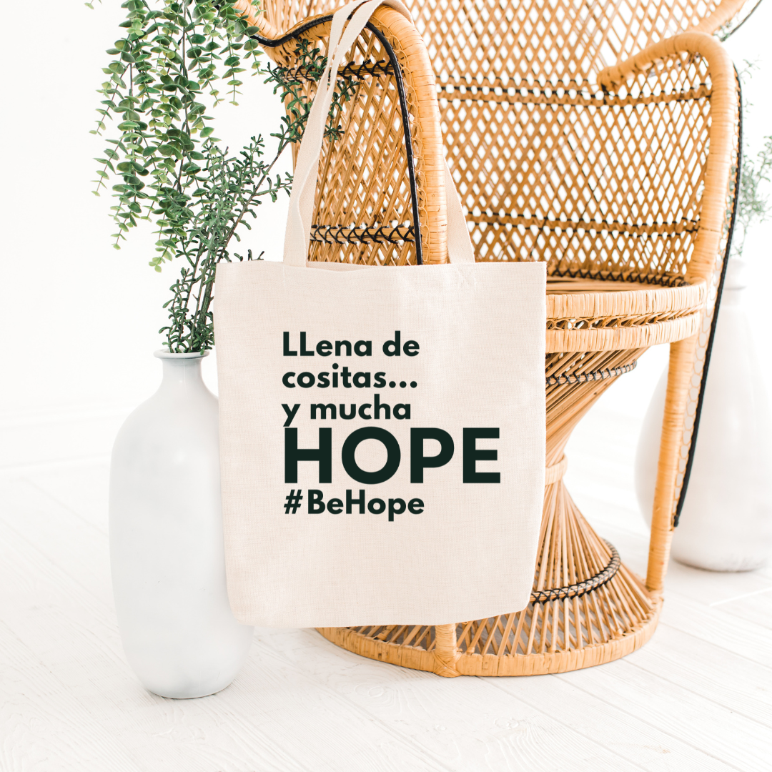 Llena de cositas… y mucha HOPE | Tote Bag